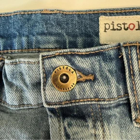 PISTOLA HIGH RISE DISTRESSED JEANS - Picture 7 of 8